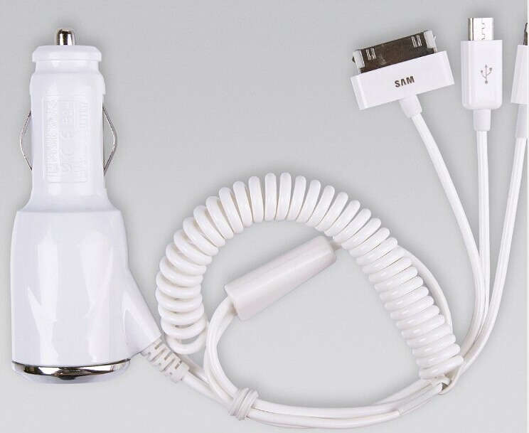China iphone charger with 3 exlusive ports /car phone charger/cell phone charger/ipad charger factory