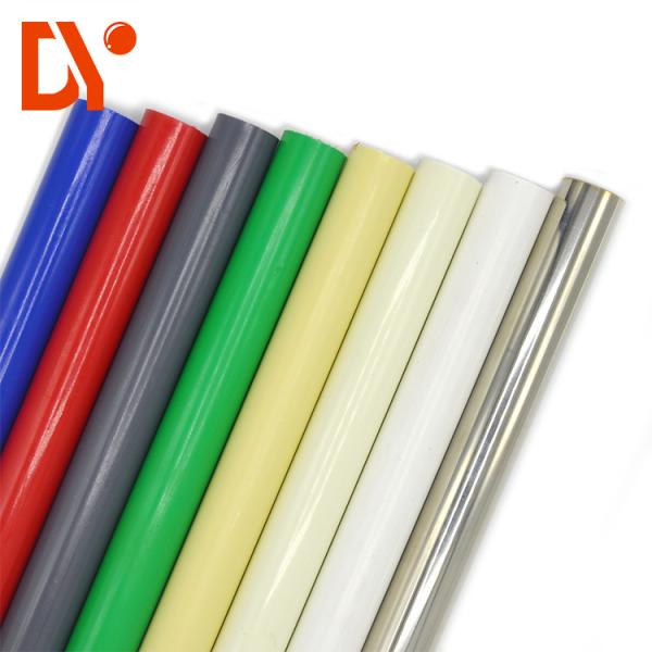 Quality Multi Color Plastic Coated Steel Tube Glossy Surface Round Shape For Decoration for sale