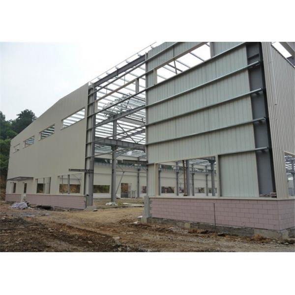 Quality Hot Rolled Steel Frame Workshop , Pre Built Metal Shops Ready Made Structural Sections for sale