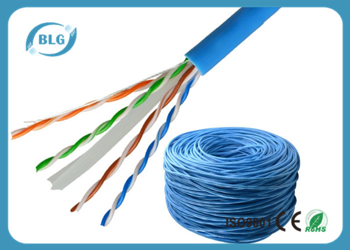 China Solid UTP Cable Ethernet Cat 6 Network Internet Cord 4 Pair Pure Bare Copper Wire 23AWG factory