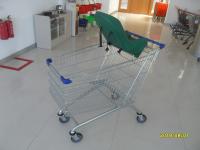 China 5 Inch Wheel Metal Shopping Trolley 21.62kg With Safety Baby Capsule factory