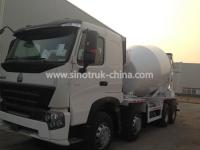 China Sinotruk Howo A7 8×4 Concrete Agitator Truck With 371hp Engine And One Bed factory