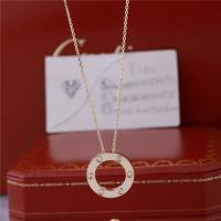 China Classic Love Necklace with 3 Diamonds in 18K Yellow Gold iconic Symbol of Love Jewelry factory