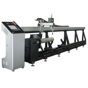 Quality Tube Master 2 Axis CNC Plasma Mild Steel Pipe Cutting Machine with Panasonic for sale