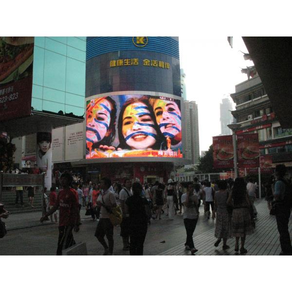 Quality Aluminum P16 Round Led Advertising Billboard 2R1G1B IP65 3906 pixel / m² for sale