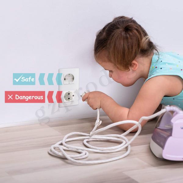 Quality Prodigy EU Standard Rotatable Electric Protective White Outlet Plug Covers For Child Protection for sale