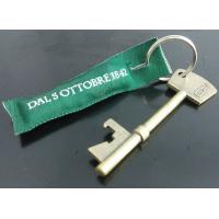 China bottle opener keyring with ribbon printed information factory