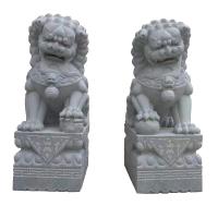 China Temple Pagodas Stone Lion Statues Mansions Stone Animal Sculpture factory