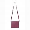 China Leather Crossbody Handbag contrast color patches factory