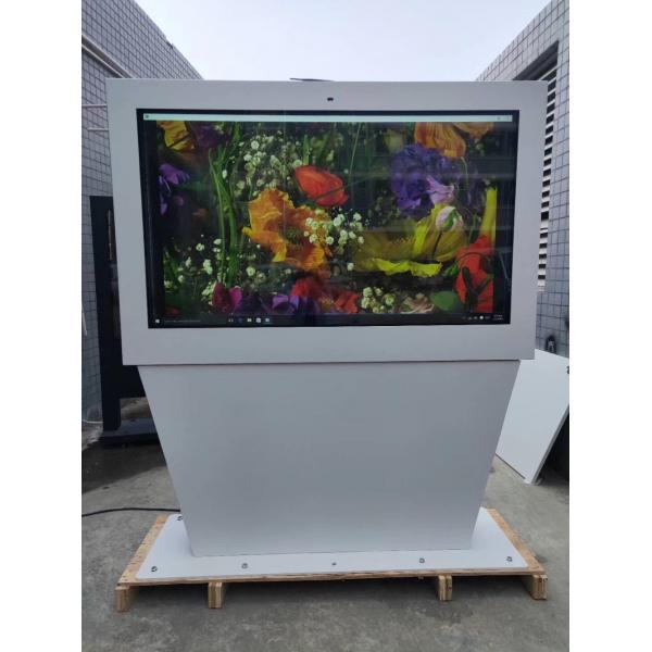 Quality Outdoor Floor Stand Digital Menu Tv Enclosure Monitor 65inch 55inch 43inch for sale