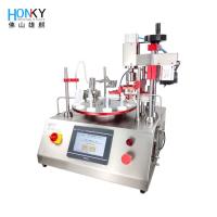 China Automatic 35BPM Treatment Essence Bottle Filling Capping Machine With High High Cleanliness Pump factory