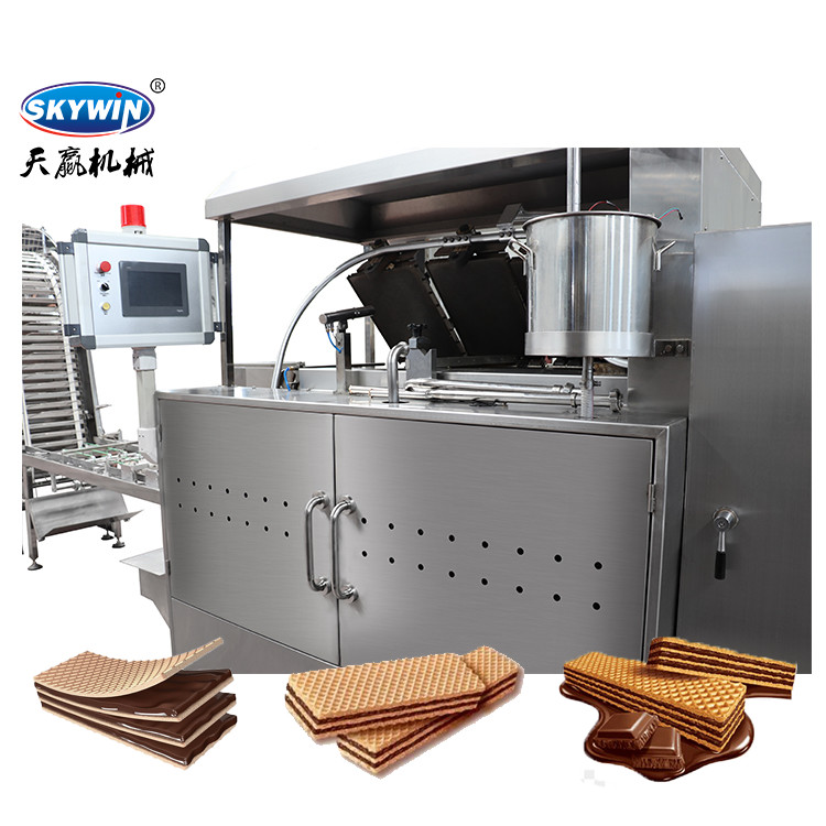 China Industrial Automatic Wafer Manufacturing Machine Wafer Chocolate Coating Machine for sale