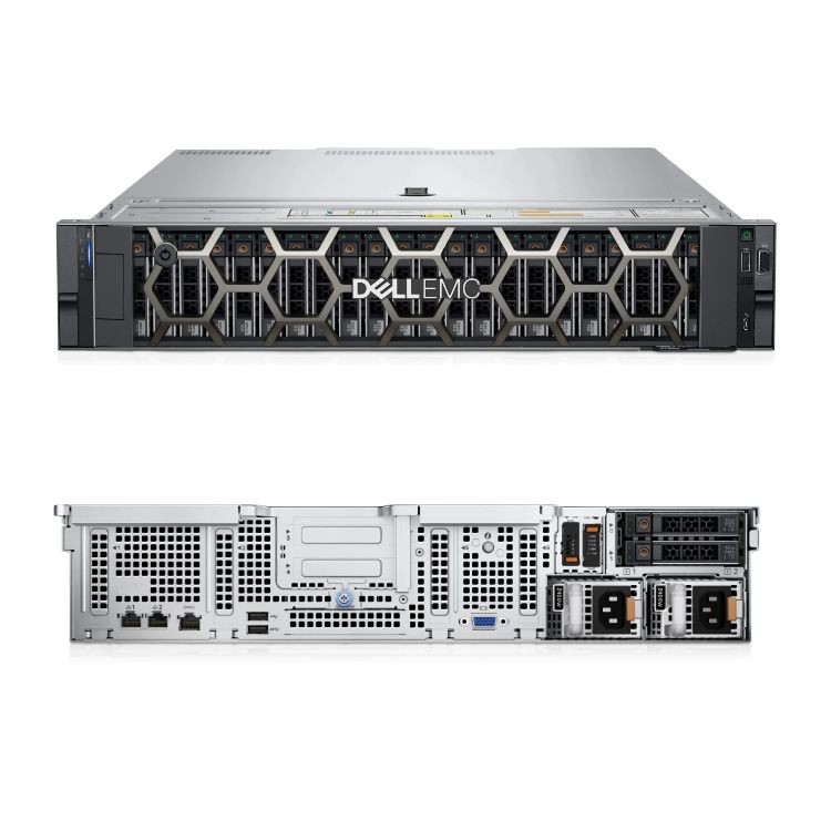 Quality 2U Rackmount Dell Poweredge Server EMC R750xs Storage Server for sale
