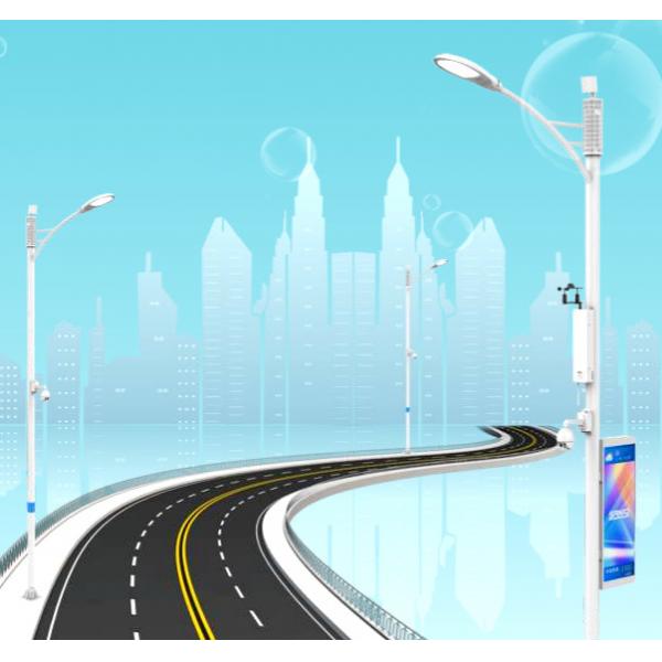 Quality Smart Led Street Light Pole Q345 Low Carbon Steel For Traffic Siginal for sale
