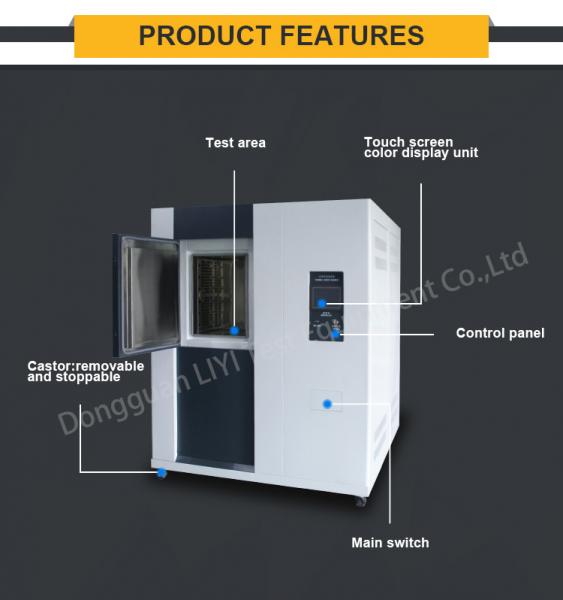 High Efficiently 3 Test Chambers Climatic Thermal Shock Environmental Chamber