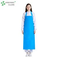 China Seafood Industry Waterproof Oilproof TPU Vinyl Bib Apron With Adjustable Neck Fasten factory