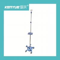 China Blue Mobile Infusion Stand Stainless Steel With Wheels Removable for sale
