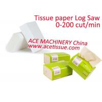 China Fully Automatic Plc Tissue Paper Cutting Machine Speed 200 Cut Per Minute factory