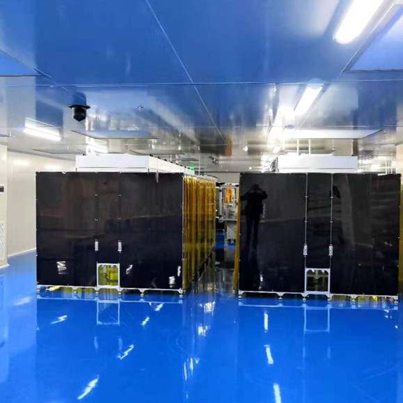 Quality Hepa Filter Plexiglass Industrial Clean Room For Yellow Backlight Workshop for sale