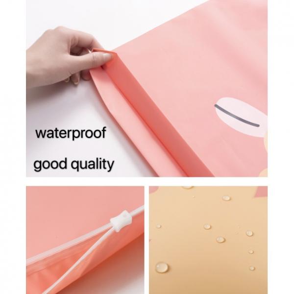 Quality Cartoon Home Travel Custom Plastic Bags Cosmetic Waterproof Zipper Bag for sale