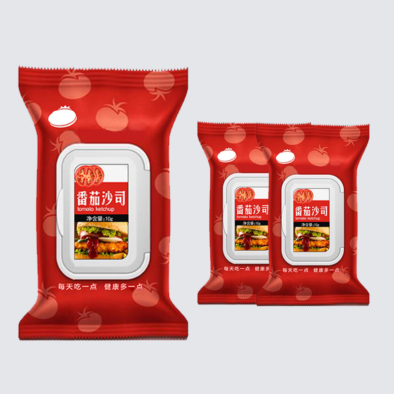 Quality Ketchup Hot And Spicy Tomato Ketchup Bag Tomato Pulp Cool Dry Storage for sale