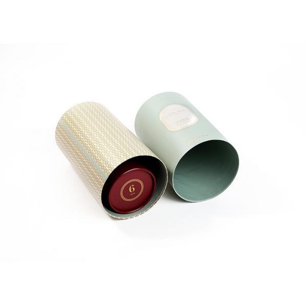 Quality Beauty Cylindrical Paper Tube Box Round Recyclable With Silk for sale