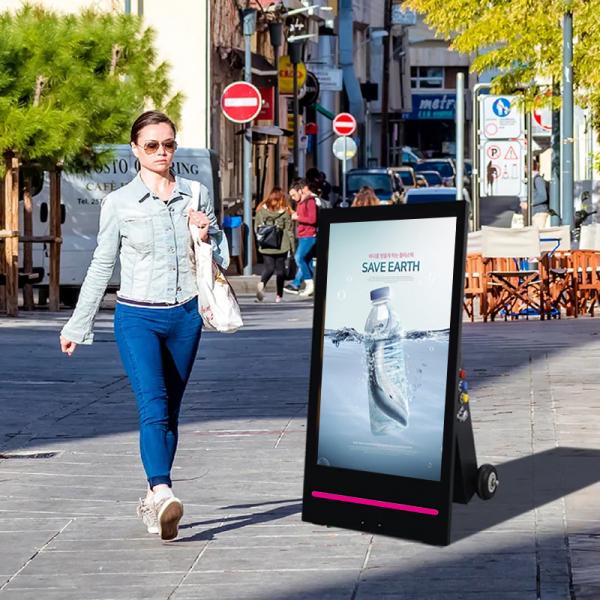 Quality Wireless Battery Portable Signage Lcd Advertising Outdoor Poster for sale