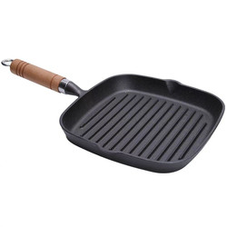 Quality Flat Bottom Stovetop Grill Pan Cast Iron Non Stick Frying Pans For Cooking for sale