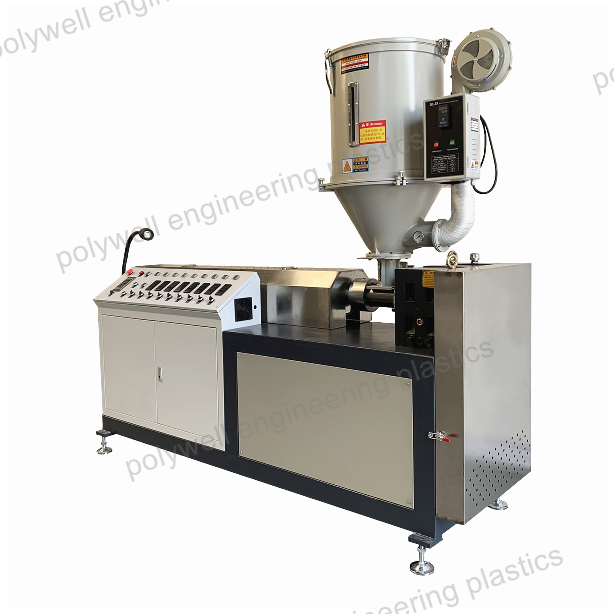 China Automatic Polyamide Strip Extruder PA66 GF25 Granules Plastic Forming Machine factory