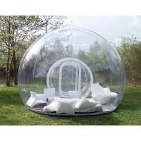 China 1.0mm PVC Clear Inflatable Bubble Tent / Camping Tent for Family Party 4m Dia factory