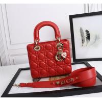 Quality Lady Red Lambskin My Abcdior Dior Cannage Shoulder Bag D6806 for sale