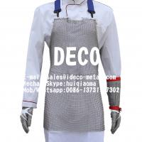 China Stainless Steel Chain Mail Cut Resistant Apron, Chainmail Mesh Safety Work Knife Proof Butcher Apron, Ring Mesh Armour factory