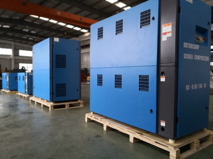 China Compact Rotary Screw Type Compressor , Germany Commercial Air Compressor factory