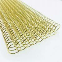 China Electroplated 1 46 Tooth Metal Spiral Coil Binding Supplies For Books factory