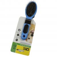 Quality Dog Double Sided Pet Comb For Grooming Rubber Shedding Pet Grooming Dual Sided for sale