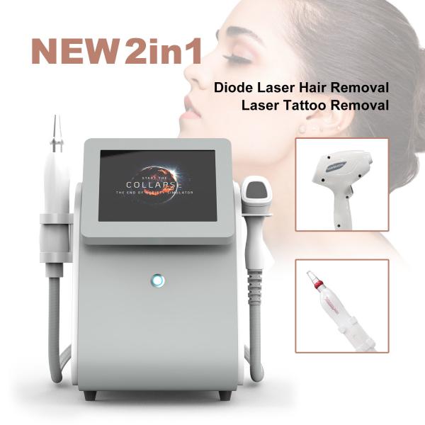 Quality AS15 New Portable 2In1 808nm Diode Hair Removal beauty Device Picosecond Laser Tattoo Removal Machine for beauty salon for sale