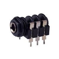 China Panel Mounted 1/4&quot; Female Small Electrical Connectors Stereo Jack Close Circuit factory