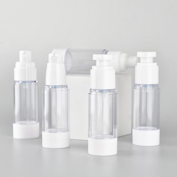 Quality Clear Airless Pump Spray Bottle , Clear Vacuum Pump Bottle Cosmetic for sale