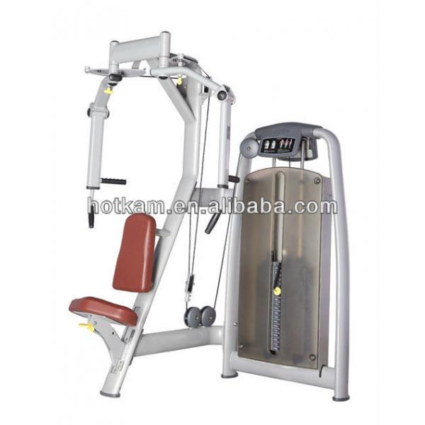 Quality OTC Welding Fitness Gym Equipment PU Cushion Seated Straight Arm Clip Chest for sale