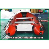 China 0.9mm PVC Inflatable Boats Aluminium Alloy Floor 4-6 Person Canoeing Kayak for sale