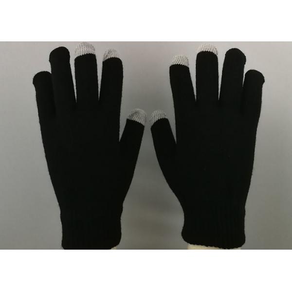 Quality Composite Knitted Working Hands Gloves Light Weight Electric Conduction On Thumb for sale