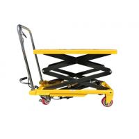 China 4 Wheels Hydraulic Lift Table Cart 1500kg Mobile Hydraulic Lift Platform Trolley factory