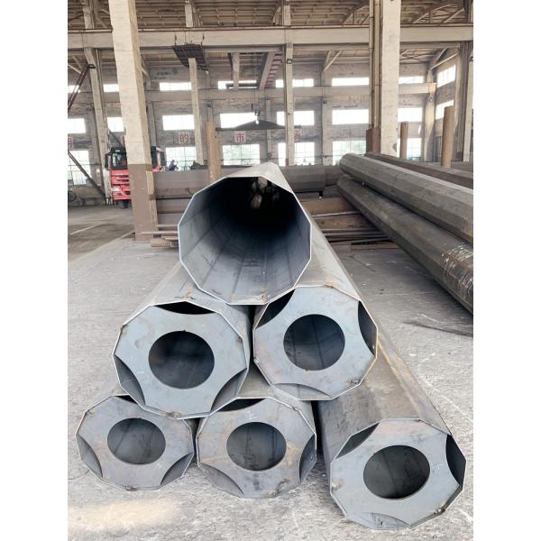 Quality HDG Steel Q345 Gr50 Electrical power Tubular pole , Sub Transmission Pole with for sale