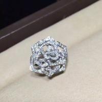 China Piaget Rose Ring High End Custom Jewelry 18K White Gold Set With Diamond factory