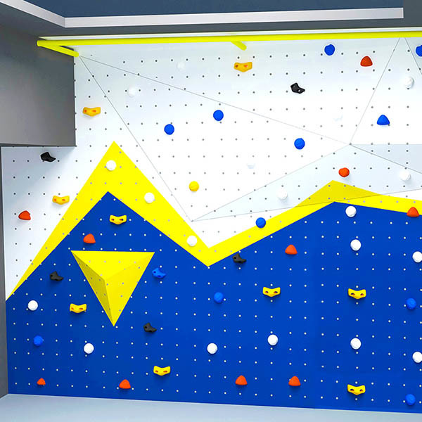 Quality playroom rock climbing wall , Steel Frame Climbing Wall With Fiberglass Panel for sale