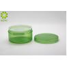 China Green Color Round Plastic Body Butter Containers , 150g Wide Mouth Body Cream Jars factory