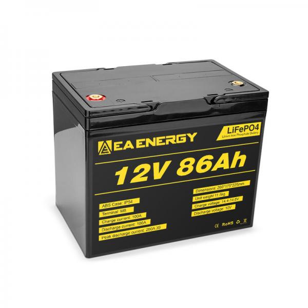 Quality 12V 85Ah Deep Cycle LiFePO4 Battery 1088Wh Lithium Iron Phosphate for sale