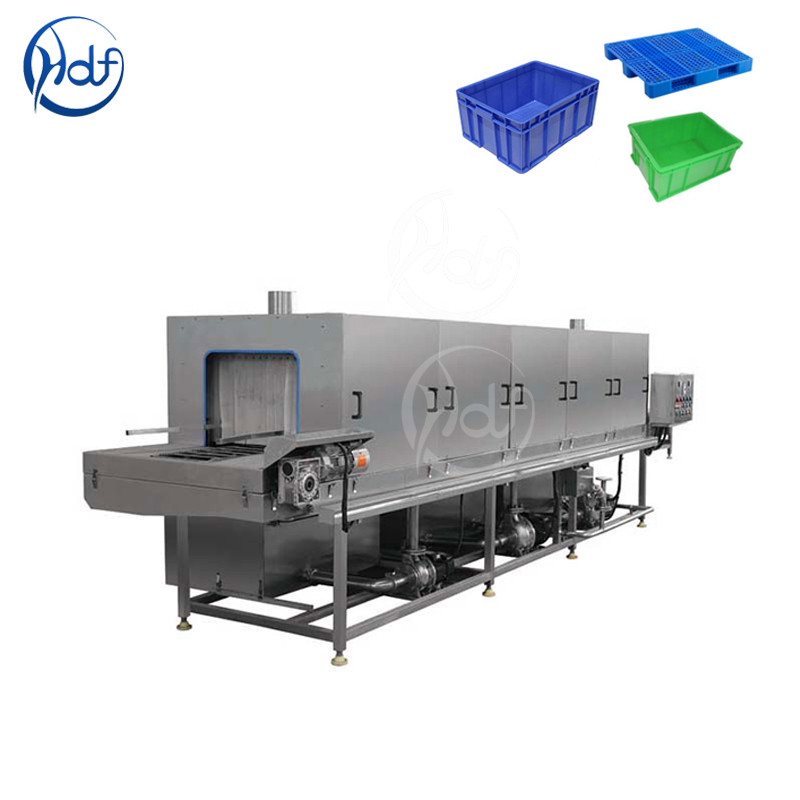 China Efficient Transfer Box Plastic Crate Washing Machine , High Pressure Washing Machine factory