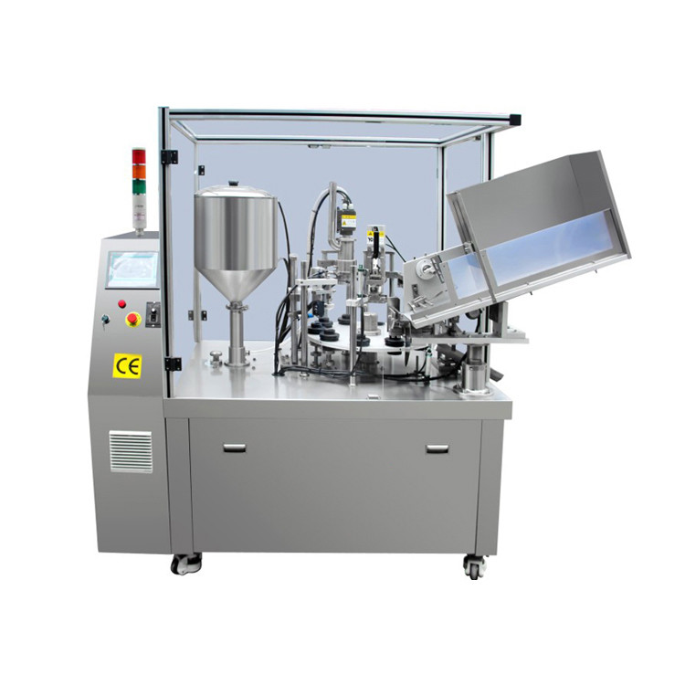 China Plastic Soft Tube Filling Sealing Machine Automatic For Cream Paste Cosmetic factory