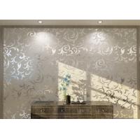China White Non - woven Removable European Style Wallpaper For Living Room factory